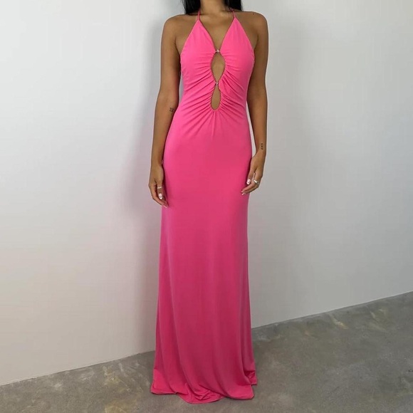 NEW NBD Grecia halter maxi dress - Picture 2 of 7